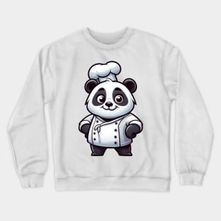 Panda chef illustration Crewneck Sweatshirt